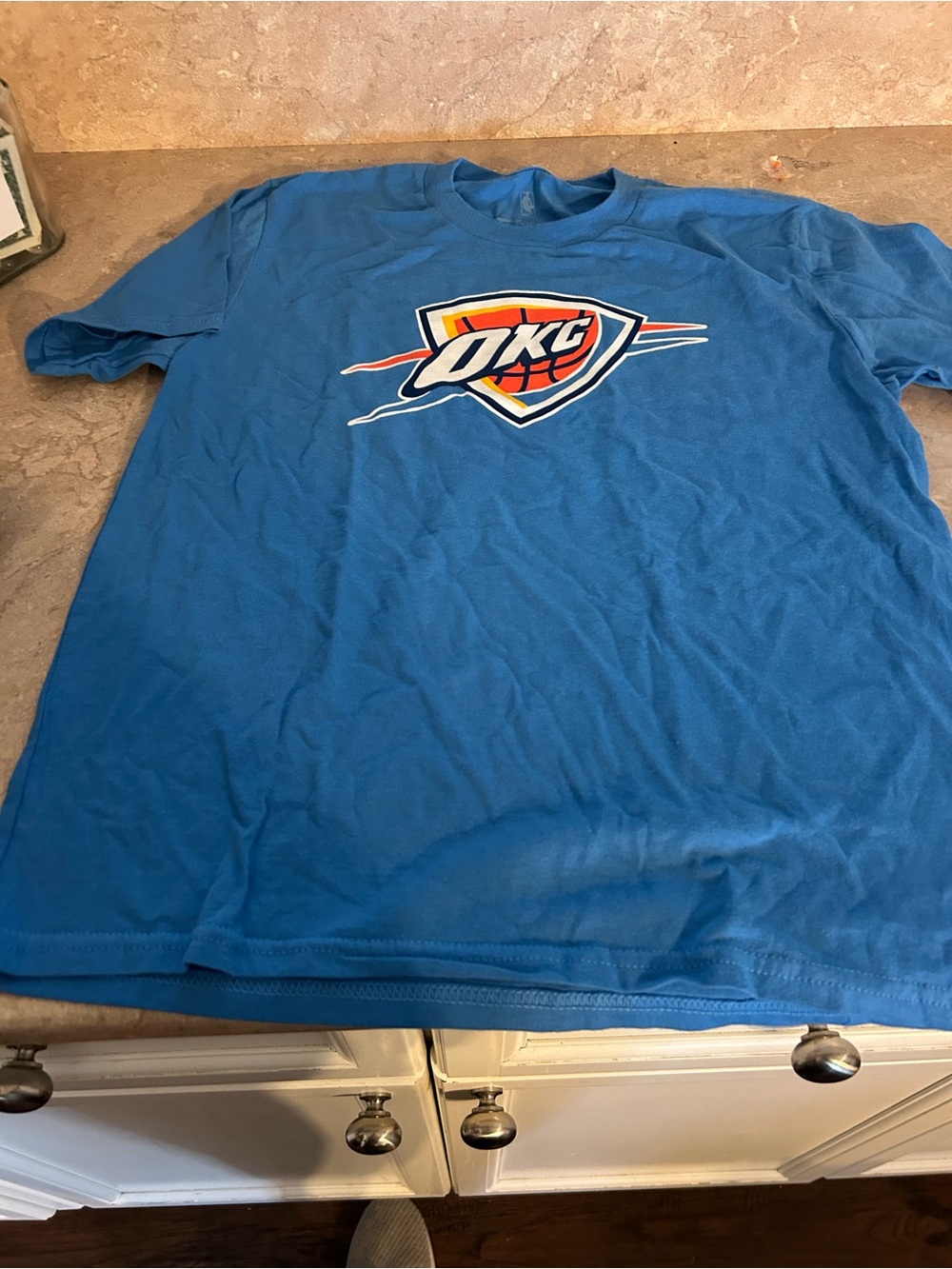 Thunder Blue Logo T-Shirt - kids medium